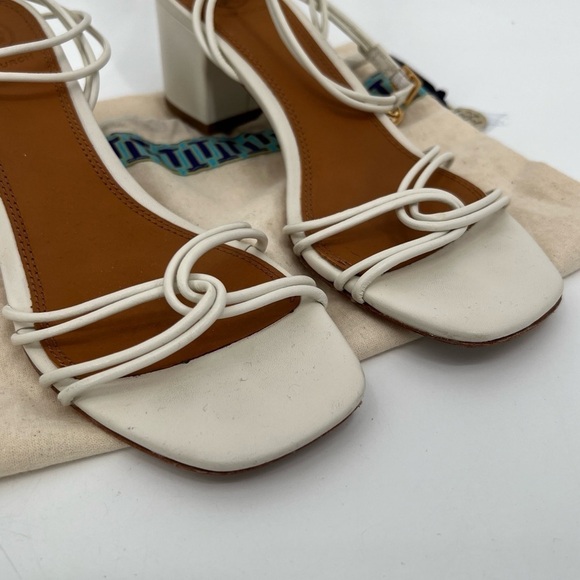 Tory Burch IVORY Mini BENTON Knotted Strap Sandal Sz 6 - Picture 3 of 10